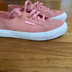Genuine Suede Rose Pink Superga Cory Classic 7.5